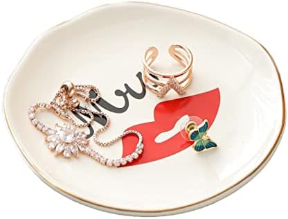 קרמיקה תכשיטי מחזיק תכשיטי מגש תכשיט צלחת גברת תכשיטי צלחת קרמיקה טבעת תכשיט מגש מתנה הטובה ביותר עבור