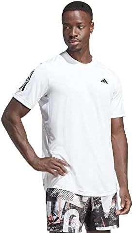 חולצת טריקו של מועדון הגברים של אדידס 3-פסים טניס