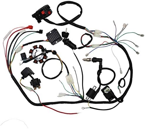 אוטוהנס רכב חשמלי מלא סליל גלגל מכון רתמת חיווט עם חוט נחושת מלא לטרקטורונים 4 פעימות מרובע