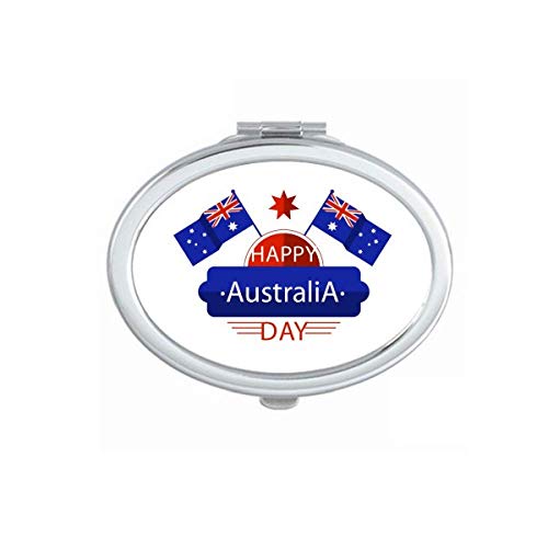 אוסטרליה טעם שמח דגל וכוכב מראה נייד לקפל יד איפור כפול צד משקפיים