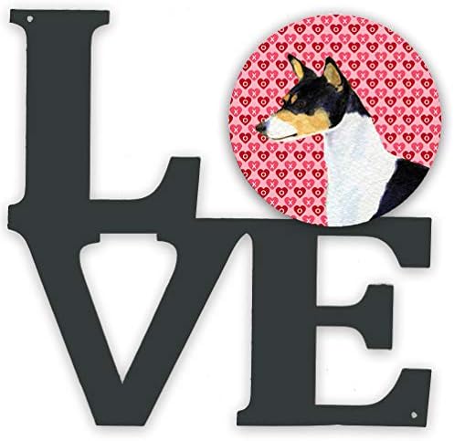אוצרות של קרוליין אס 4514לב בסנג ' י לבבות אהבה ויום האהבה דיוקן מתכת קיר יצירות אמנות אהבה,