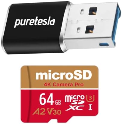 DashCam Tesla כונן USB 64 GB - PLUG ו- PLAY USB Endurance MicroSD כונן מראש מעוצב לטסלה, Teslacam, Dashcam ו-