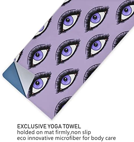 שמיכת יוגה אוונטנץ 'סגולה-עין-עיניים-טראו-טיינה מגבת יוגה מגבת מגבת