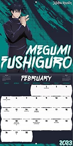 לוח השנה של Jujutsu Kaisen 2023 - Deluxe 2023 Jujutsu Kaisen Mini Calendar צרור עם למעלה ממאה מדבקות