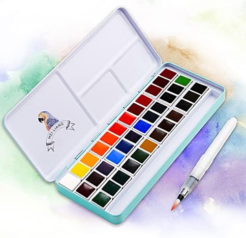 חבורה של Arrtx Professional 126 צבעים עפרונות צבעוניים עם סט צבעי מים של Meiliang, 36 צבעים חיים מושלמים לסטודנטים,