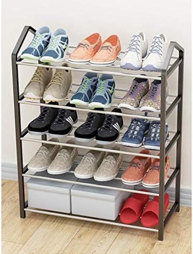 ארון KMMK כניסה למסדרון קלאסי קלאסי 4 שכבות שרף חומר נעל נעליים מעשי מגדל נעליים, יכול להכיל 12 זוגות נעליים,