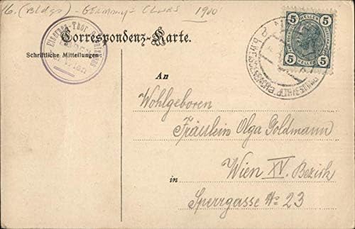 סעיף באדן דה אוסטר. מועדון תיירים באדן ביי וינה, אוסטריה גלויה עתיקה מקורית