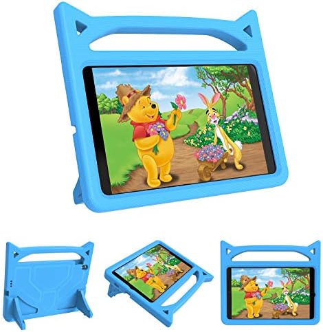 מארז Riaour Kids עבור Tab Galaxy Tab A 8.0 2019 T290 T295, ידית להמרה אטומה -זעזועים מכסה משקל קל לילדים מארז