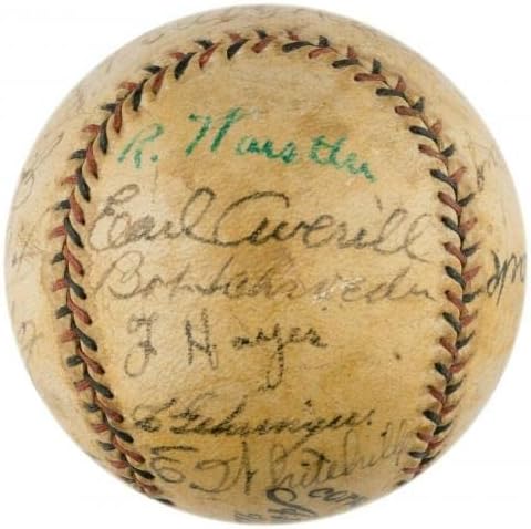בייב רות ולו גריג 1934 סיור בקבוצת יפן חתמו בייסבול JSA COA - כדורי בייסבול חתימה
