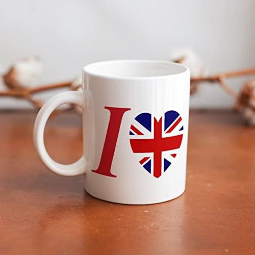 אני אוהב בריטניה הדפסת ספל קפה כוס קרמיקה תה כוס מצחיק מתנה עבור משרד בית נשים גברים 11 עוז