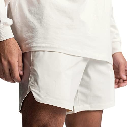 גברים של ספורט מכנסיים קצרים עם מגבת לולאה 5 אינץ מהיר יבש אלסטי כושר קצר אימון אימון כדורסל ריצה מכנסיים