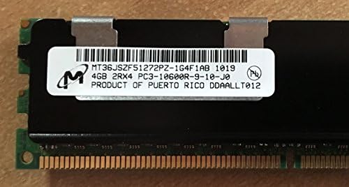 MICRON MT36JSZF51272PZ-1G4F1 4GB שרת DIMM DDR3 PC10600 REG ECC 1.5V 2RX4 240P 512MX72 256MX