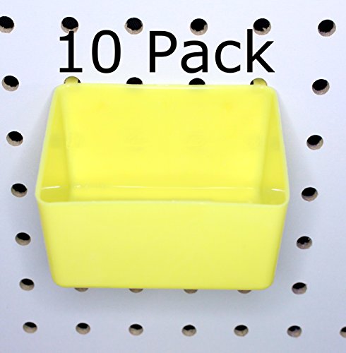 קטן פלסטיק צהוב אחסון/חלק פחי כלים, אמנות-10 חבילות