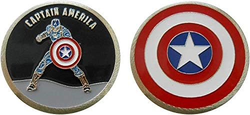 קפטן אמריקה - אופי אסיפה אתגר מטבע / לוגו פוקר / מזל שבב