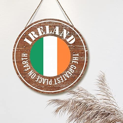 זרי דלת הכניסה של אירלנד המקומות הגדולים ביותר בכדור הארץ שלט אירלנד עיצוב קיר קיר דגל לאומי דגל עיר מזכרת