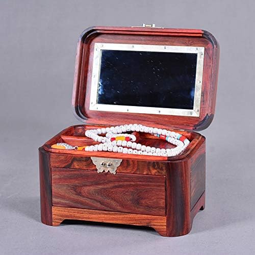 QTT תכשיטים רטרו רטרו קופסאות תכשיטים בסגנון סיני עם מארגן תכשיטים ניידים לנשים תיבת תכשיטים לנשים