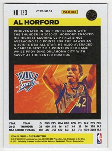 Al Horford 2020-21 Panini Flux Pulsar יעד 123 ננומטר+ -MT+ NBA רעם כדורסל