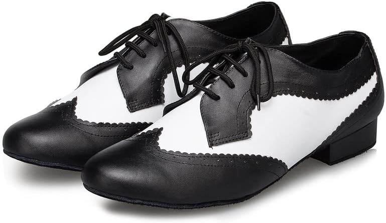 נעלי ריקוד לטיניות של Aoqunfs לגברים נעלי דמות סלסה של סלסה, דגם L175