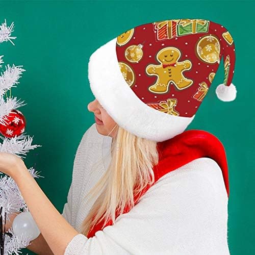חג המולד סנטה כובע, החג שמח חג המולד חג כובע למבוגרים, יוניסקס נוחות חג המולד כובעי לשנה חדשה חגיגי תלבושות חג