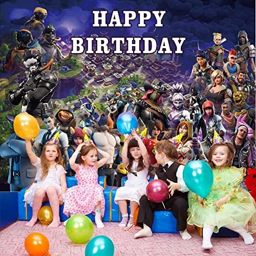 קרב רויאל יום הולדת רקע פוסטר וידאו משחק תמונה רקע ספקי צד יום הולדת שמח גיימר באנר ילדים 00055 0