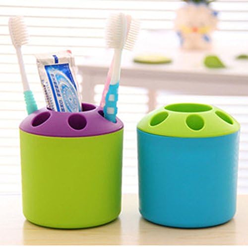QTQGOITEM פלסטיק מברשת שיניים משחת שיניים משחת שיניים מחזיק כוס ירוק