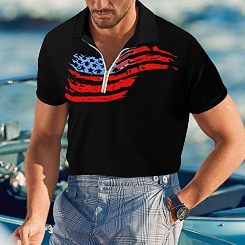 BMISEGM קיץ גדול חולצות T לגברים גברים באביב ואופנת קיץ רוכסן דש רוכסן 3D דיגיטלי גברים חולצות T
