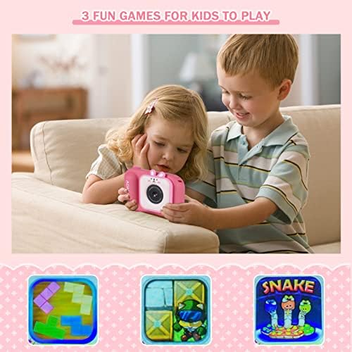 אנדואר 1080 מצלמה לילדים לילדות, מצלמה דיגיטלית בגודל 2.4 אינץ 'לילדים צעצועים עם חצובה, מתנות