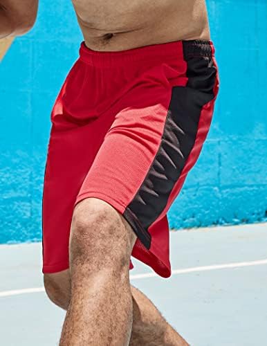 מכנסי כדורסל של קואופנדי לגברים עם שני מכנסי כדורסל בגברים, אימון רשת יבש, מכנסיים קצרים של מכנסי ביצועים