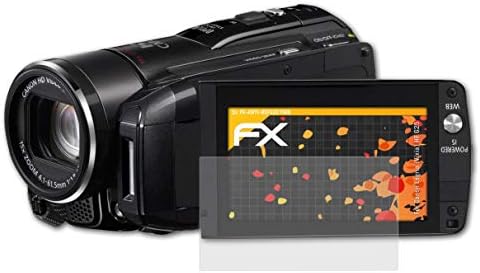מגן מסך Atfolix התואם לסרט הגנת המסך של Canon Legria HF G25, סרט מגן FX אנטי-רפלקטיבי וסופג זעזועים