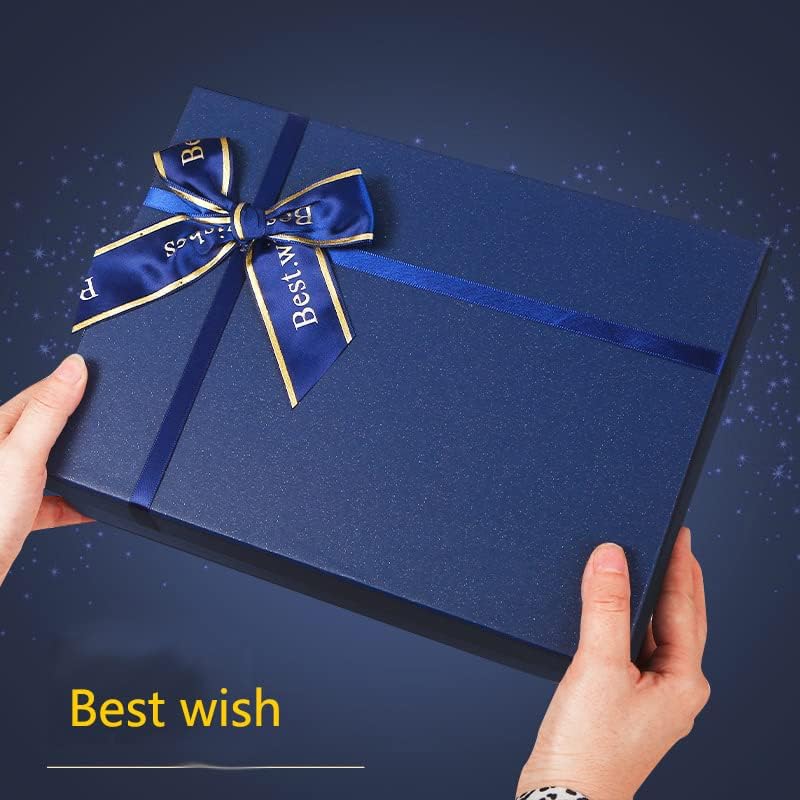 כחול קופסות מתנה 3 מארז 2 * 1 * נייר אריזת מתנה עם מכסים לחתונה הווה שושבינה הצעת מתנה סיום חג מסיבת