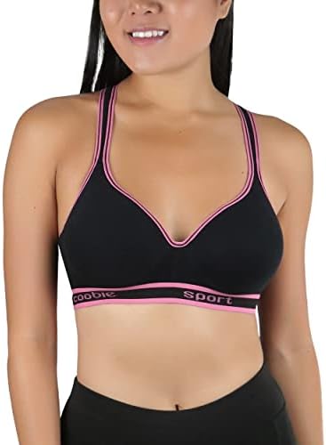 Tobeinstyle Suppo-Over-Over Racerback Sports Bra