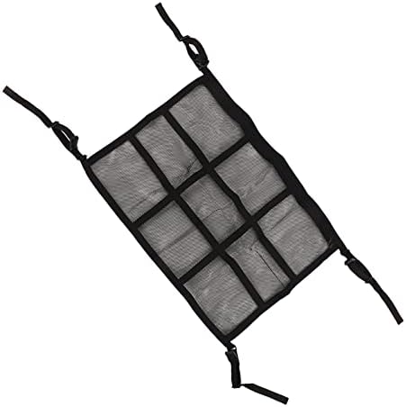 מארגן אחסון גג רכב של Demeras, חוסך שטח חסין שטח רכב כיס נטו לכריות לשמש