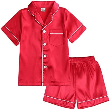 בגדי ילדה בת 4 תינוקות ילדה ילדה תלבושות צבע אחיד כפתור שרוול קצר למטה בנות חג ההודיה גודל 12