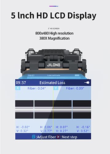 6 מנועים סיבים אופטיים היתוך פיוז'ן ג'ילונג KL-360T, סיבי יישור ליבה עם אובדן שחבור 6S מהיר 0.01dB.