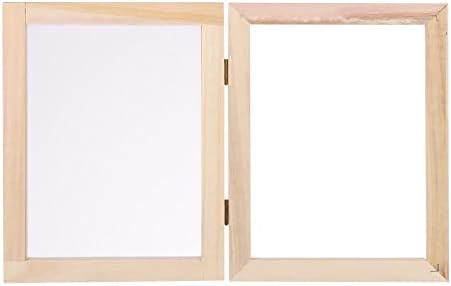 מסגרת מסך מסך מסגרת רטרו עתיקה מחזיק נייר עץ מלאכת אומנות אמנות מעץ מסגרת מסך עובש מיחזור מעץ