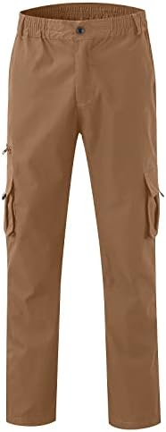 מכנסי מטען לגברים רזים מתאימים מכנסי עבודה מזדמנים מכנסיים טקטיים חיצוניים מכנסיים רצים מטיילים עם ריבוי