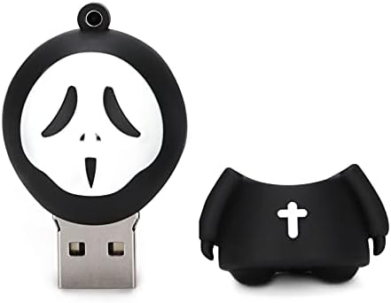 כונן פלאש USB USB2.0 מקל זיכרון, קריקטורה רוח רפאים חסרת פנים אחסון כונן דיסק אולטרה מהיר אצבע