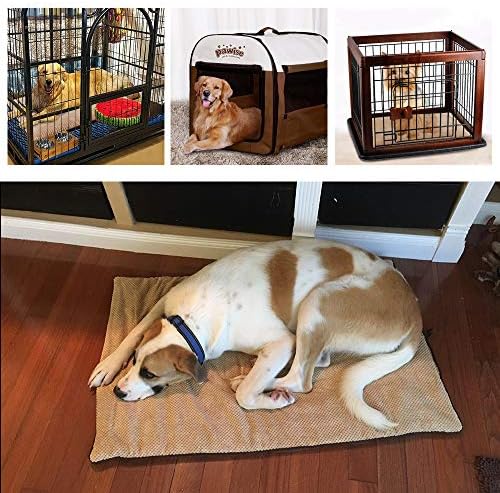 מיטות כלבים של Pawise לכלבים קטנים בינוניים גדולים, מחצלת מיטת ארגז כלבים רחיצה, כרית שינה לחיות מחמד בחומר טפלון