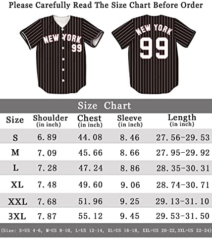 טיפיה ניו יורק 99 פסים מודפס בייסבול ג ' רזי ניו יורק בייסבול צוות חולצות לגברים / נשים / צעירים