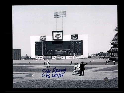 ג'ים בונינינג שטיינר COA חתום 8x10 תמונה ללא היטר חתימה - תמונות MLB עם חתימה