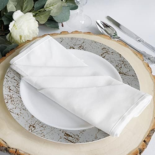 חבילה של 5 פרימיום לבן 20 איקס 20 רחיץ כותנה מפיות נהדר עבור מסיבת חתונה מסעדה ארוחת ערב מסיבות