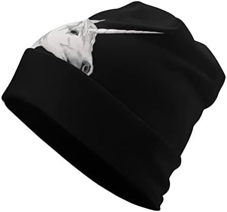 מגניב חד קרן כפת כובע רך חם מלא בסוודרים כובע גולגולת כובע שינה כובע עבור יוניסקס