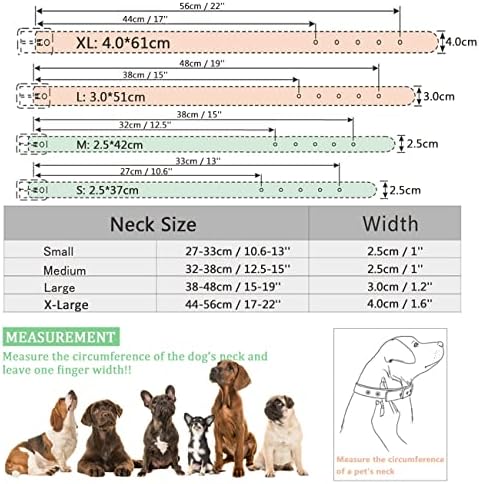 צווארון כלבים ממוסמר עור מתכוונן עור מיקרופייבר צווארוני כלבים משובצים פטריות מצחיקות