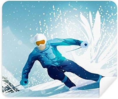חורף ספורט המגלשיים סקי מוט איור ניקוי בד מסך מנקה 2 יחידות זמש בד
