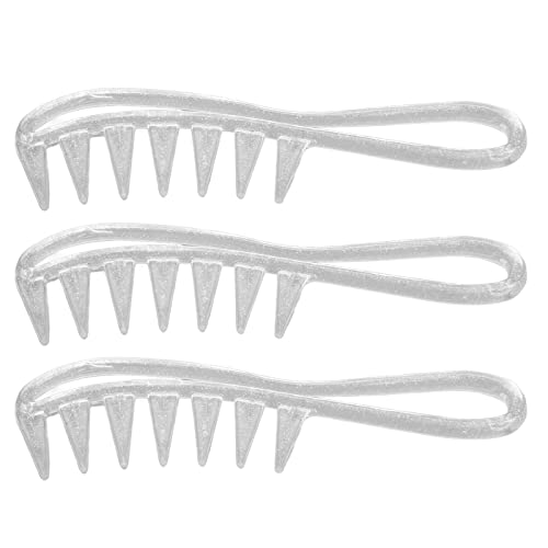 מסרקי שיניים רחבים של יוסו, 10 חפיסות מסרק שיניים רחבות אנטי סטטי שיער מתולתל מסרק מסרק מסרק ארגונומי
