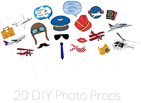 משמש 24 מלא מטוס נושא ספקי צד, כולל נייר צלחות, כוסות, מפיות, באנרים, אבזרי תמונה, מערבולות 2 שולחן מכסה אידיאלי