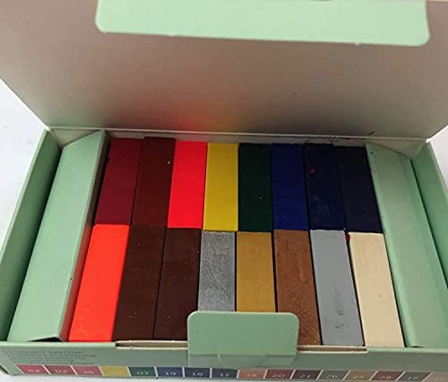 אמנות Encaustic המקור -מערך בחירת העשרה של 16 -צבעי חסימת שעווה Encaustic -שעוות שעוות לאספקת אמנות