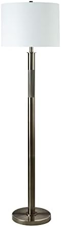 כלים מרטין פאנגיו תאורה 1711 60.5 אינץ 'מנורת רצפת מתכת עתיקה עם מעצב