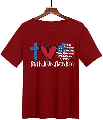 2023 חולצת T של גברים חדשים אוהבים מונוגרמה דפיס חולצת טי דפוס רביעי ביולי דפוס דגל וינטג 'חולצת