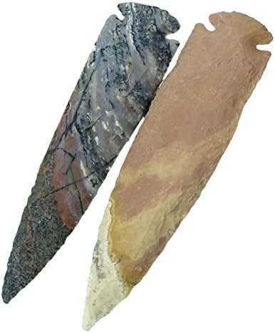 הרמוניזציה של רייקי ריפוי קריסטל אבן טבעי אבן בעבודת יד מערך ראש חץ של 2 של 2 של 2